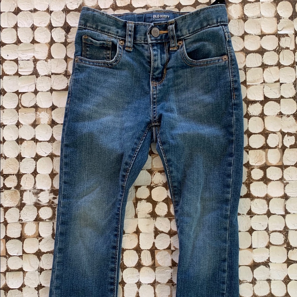 Boys (6 Slim) Straight Leg Blue Jeans-Old Navy
